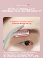 Tijeras de cejas con peine de acero inoxidable cejas de pestde afeitar tijeras productos de herramientas de belleza para mujeres - details 7