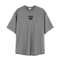 New Men's Brand T-Shirt Gym Fitness Training Shirt Summer Absorb Sweat Breathable Quick Dry Short Sleeve Casual Loose Mesh Tops - details 12