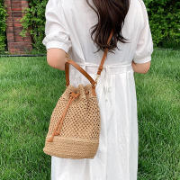 Bolso de Verano para Mujeres Bolso de Hombro de Paja Bolsa Top Mate de Ratán Bolso de Mano Casual de Raffia Crochet Bolso de Playa - details 6