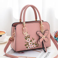 Bolso de mano de gran capacidad para mujer, bandolera de hombro con bordado de marca de moda, Color sólido, diseño de lujo - details 7