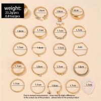 Juego de Anillos Geométricos Bohemios 30 Piezas de Oro y Plata para Uñas - details 8