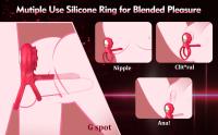 Anillo vibrador para pene Rose con 10 vibraciones, estimulador de clítoris y punto G, juguete sexual para parejas adultas, para hombres. - details 9