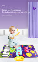 80x50cm Music Play Mat for Kids Toddlers Floor Piano Keyboard Drum Toys Dance Mat with 6 Instruments Sounds Educational Toys - details 4
