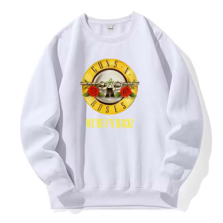 Sudadera con capucha de Guns N' Roses para hombre, ropa de lana cálida, estilo Rock de Metal, holgada, informal, deportiva, de gran tamaño - 1