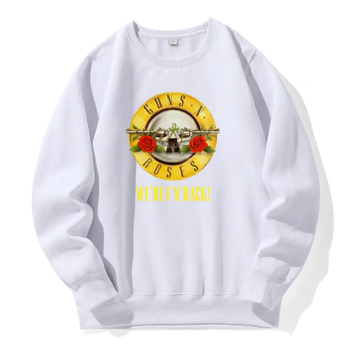 Sudadera con capucha de Guns N' Roses para hombre, ropa de lana cálida, estilo Rock de Metal, holgada, informal, deportiva, de gran tamaño - 1