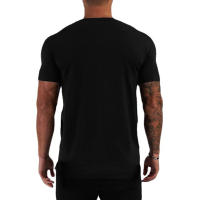 Camiseta Casual de Verano para Hombres Cuello en V, Manga Corta, Algodón, Patrón LOGO, Moda Versátil - details 3