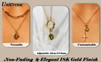 Collar de Zirconia Elegante y Radiante Encanto Delicado de Oro Plateado Longitud Ajustable de 51cm - details 1