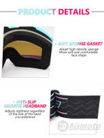 Gafas todoterreno para motocicleta, gafas antiniebla para Motocross, gafas antiimpacto para moto, gafas de esquí HD antideslizantes a prueba de viento - details 25