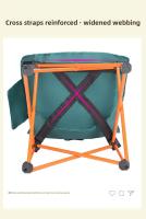 Silla plegable ligera para camping, viajes, mochileros, VIES, pesca, jardín, balcón, 1 pieza. - details 10