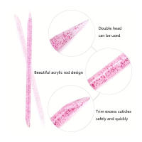 Palillo de cristal reutilizable para manicura, 50 piezas, doble cara, quitacutículas, pedicura, cuidado de las uñas - details 3