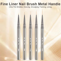 Brocha de Línea de Uñas KADS con Pluma de Caver Herramienta de Manicura para Decoración DIY Dibujo de Flores Rayas Patrón de Metal - details 0