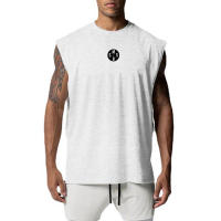 Muscleguys Summer New Brand Gym Sports Fashion Casual Quickly-dry Bodybuilding Fitness O-neck Printed Sleeveless Shirt - details 14