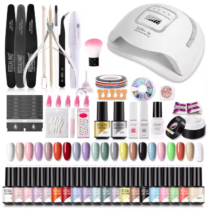 ROSALIND-Conjunto de esmaltes en Gel para uñas, herramientas de manicura, conjunto completo, para Semi permanente, necesita UV LED - 1