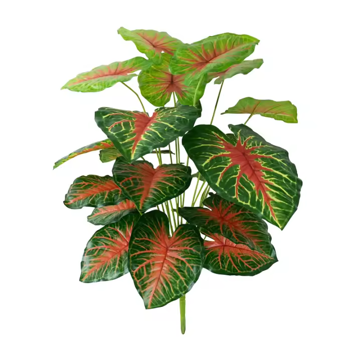 Plantas falsas de 75cm y 24 ramas para decoración del hogar, rama de árbol Monstera Artificial grande, Palma Tropical de plástico, hoja de tortuga falsa para el jardín y la habitación - 1