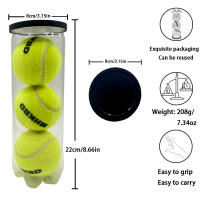3 uds MHKND tenis de goma de fibra de alta elasticidad tenis profesional para competición pelotas de juego de entrenamiento al aire libre duraderas - details 1