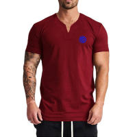 Gym Fitness Clothing Sport TShirt Men Casual Fashion Print Short Sleeve Shirt Summer Breathable Comfortable Cotton Casua T-shirt - details 6