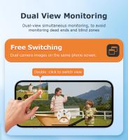 SHIWOJIA 12MP 6K 15X Zoom cámara Solar 4G pantalla Dual exterior tres lentes 7800mAh batería cámara PIR detección seguimiento automático CCTV - details 4