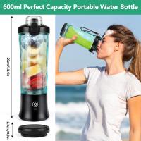 Batidora Portátil de 600ml, minilicuadora Recargable Para el Hogar, la Oficina, el Camping y Los Viajes - details 1