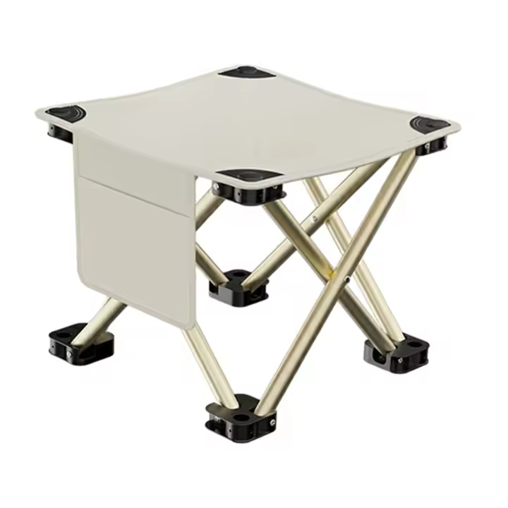 Taburete para acampar, compacto, ligero, duradero, silla plegable pequeña, taburete de pesca, VIES, caminar, senderismo al aire libre - 1