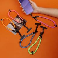 Correas portátiles para muñeca de teléfono móvil, cordón anticaída colorido de nailon con lengüetas de sujeción, Clip de cable colgante desmontable para teléfono móvil - details 7