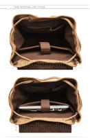 Mochila vintage de lona para ordenador portátil para hombre y mujer, morral escolar antirrobo a la moda, morral escolar para viaje - details 18