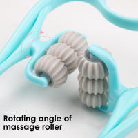 Masajeador Cervical para alivio del dolor, rodillo de mano Shiatsu, relajación muscular profunda, punto gatillo de presión de plástico - details 7