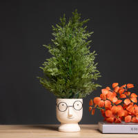 Árbol de Navidad Artificial pequeño, pino falso verde, plantas de escritorio, regalos de vacaciones para Navidad, fiesta en casa, decoración DIY, 45cm - details 3