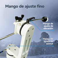 Montaje de Telescopio Ajustable SVBONY SV225 con Cabeza de Fluido SA410 y Soporte de Fibra de Carbono para Seguir Luna y Planeta - details 4