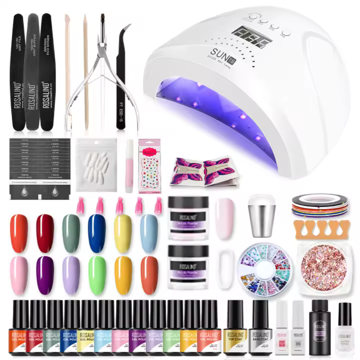 ROSALIND-Conjunto de esmaltes en Gel para uñas, herramientas de manicura, conjunto completo, para Semi permanente, necesita UV LED - 1