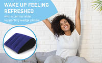 Almohada inflable plegable de PVC flocado, almohada de cuña inflable, ayuda sexual, posiciones de soporte, cojín de aire, almohada Triangular, juego sexual erótico para cama nocturna para adultos - details 2
