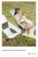 Sillas ultraligeras plegables portátiles para acampar, sillas de pesca en la playa con respaldos, muebles de exterior - details 14