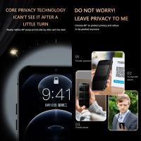 Protector de Pantalla de Privacidad para iPhone Vidrio Antiespión para Modelos 16, 12, 13, 14, 15 Pro Max Mini Electrónica Accesorios - details 4