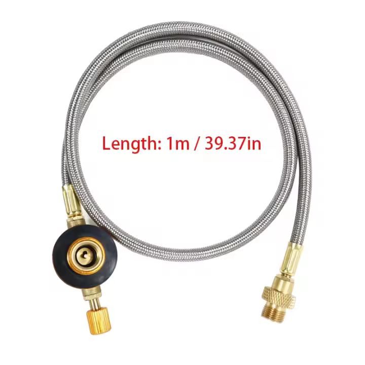Convertidor de estufa tipo split para exteriores, adaptador de gas butano, accesorios para equipos de camping y picnic - 1