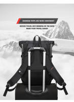 Mochila de gran capacidad para hombre, bolsa de viaje para ordenador portátil, bolsa de hombro, equipaje, cubierta enrollable, novedad - details 8