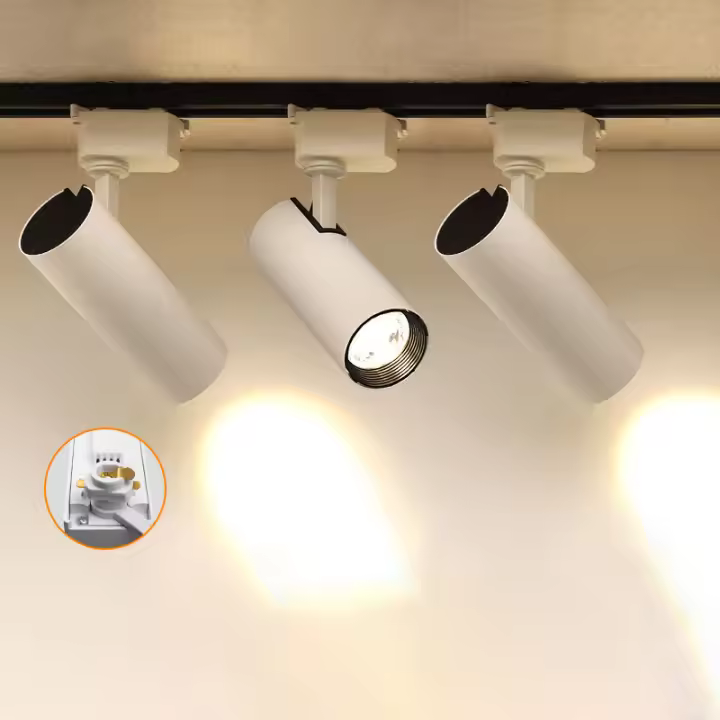 Luz de pista LED de 3 cables AC110-240V punto de techo 10-30W lámpara de techo para sala de estar cocina línea iluminación sistemas de riel foco - 1
