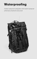Mochila enrollable expandible antirrobo con bolsillo para portátil, mochila impermeable de gran capacidad para exteriores, bolsa escolar universitaria - details 4