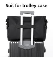 Bolso de hombro tipo bandolera para gimnasio, compartimento para zapatos, bolso de viaje grande para entrenamiento deportivo, paquete de viaje de equipaje con separación en seco y húmedo - details 8