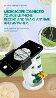 Kids Toys Science Experiment Pocket Microscope Kits 60-120x Educational Mini Handheld Microscope Light Children STEM Toy Gifts - details 12