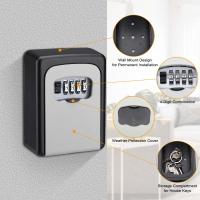 Caja de Almacenamiento de Contraseña Anchtek Resistente al Agua Montaje en Pared para Exteriores Caja de Llave Metálica de 4 Códigos Moderna de Aluminio con Sistema de Alarma - details 5