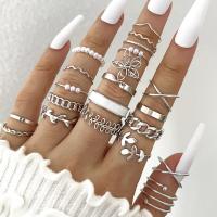 Juego de Anillos Geométricos Bohemios 30 Piezas de Oro y Plata para Uñas - details 10