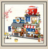Loz Architecture Street Shop Izakaya Moc Building Blocks Store Japanese Street Scene Puzzle Gift Toy for Adults or Children - details 12