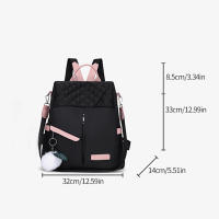 Mochila informal de tela Oxford, bolso escolar de viaje antirrobo, bolso de hombro bidireccional multifuncional - details 21