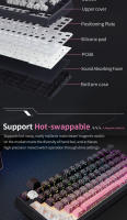 Teclado de Juegos SKYLOONG GK75 HE Interruptor Rápido TKL 8KHz de Poling Rate Topográfica PBT - details 8