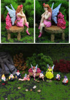 Modelo en miniatura, bonito adorno, decoración para el hogar y el coche, figuritas artesanales, juguetes de resina, Mini paisaje, suministros de accesorios para el hogar, regalos - details 6
