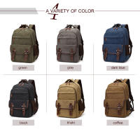 Mochila escolar de lona para ordenador portátil, bolsa de alta capacidad, color sólido, oem - details 4
