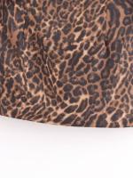 Cool Girl Y2K Leopard Print Velvet Mini Skirt For Women Vintage High Waist Side Zipper A-line Skirts faldas  mujer - details 9