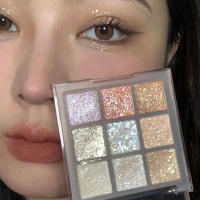 Paleta de Sombras de Ojos Brillantes de 9 Colores Destacado de Tónico Frio Champán Pink Pearly - details 0