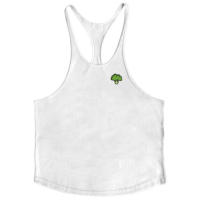 Summer Men's Fitness Pure Cotton Sweat-absorbing Marathon Running Sports Fashion Breahable Sleeveless Vest - details 6