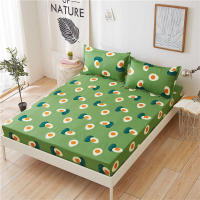 Sábana bajera de algodón estampada, sábanas para cama de cuatro esquinas con banda elástica (sin fundas de almohada), 1 ud. - details 24
