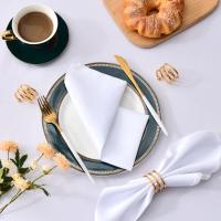 Servilleta de satén de 30cm x 30cm, decoración de mesa para servir, toalla de cena para fiesta de boda, hogar, Hotel, decoración navideña, servilletas de mesa, color verde, 6 uds. - details 12